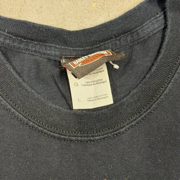 Vintage Harley Davidson Motorcycles TShirt Chilliwack BC Canada Black Large - Picture 4 of 5